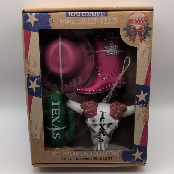 Texas Essentials Other - Home Sweet Texas 4pc Ornament Collection